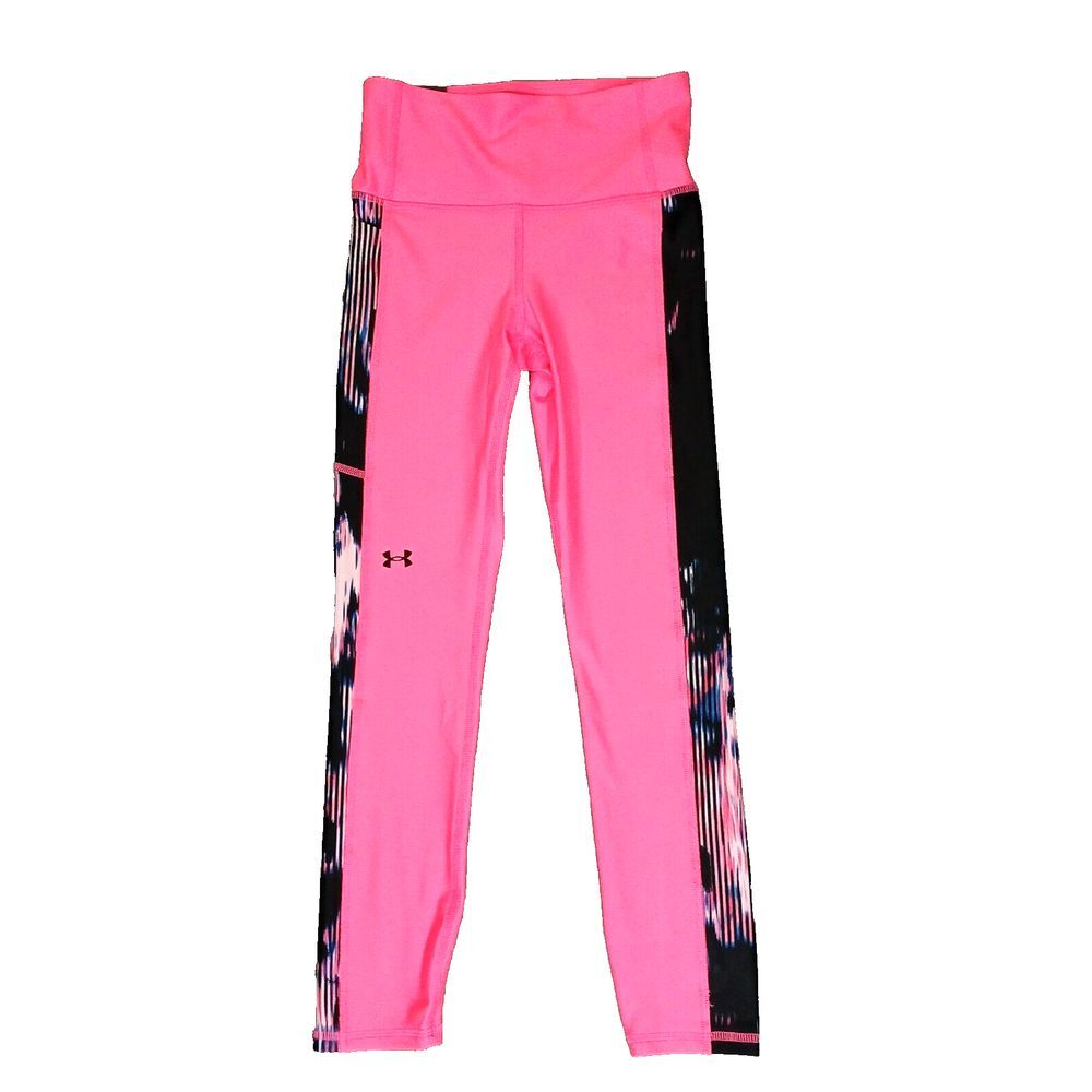 Under Armour Womens UA Printed High Rise Compression Ankle Leggings Pink Size XS